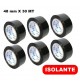 6 ROTOLI NASTRO ADESIVO ISOLANTE NERO 48 mm X 30 METRI CONFEZIONE 6 PEZZI