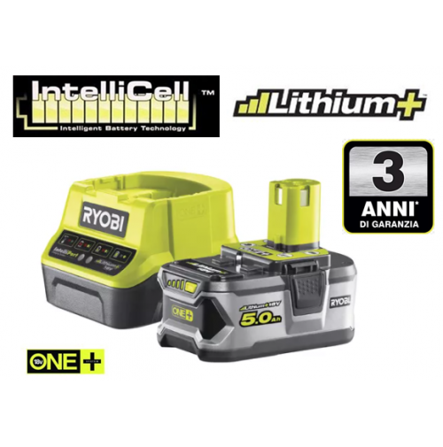 ASPIRAPOLVERE COMPATTO 1100 l/min - 600ml - A BATTERIA 18V - 5.0Ah - RYOBI