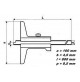 CALIBRO CORSOIO DI PROFONDITA IN METALLO  0-300 mm CON ASTUCCIO DI PLASTICA