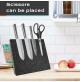 CEPPO MAGNETICO PORTA COLTELLI DA CUCINA IN LEGNO MDF NERO MARMORIZZATO