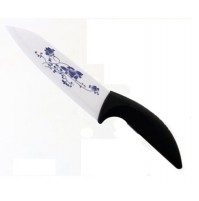 COLTELLO CON LAMA IN CERAMICA DECORATA DA 150 mm IN CONFEZIONE REGALO