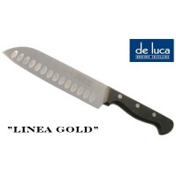 COLTELLO DA CUOCO SANTOKU CON LAMA IN ACCIAIO INOX 18 CM 