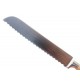 COLTELLO DA PANE LAMA INOX 190 mm  MANICO IN BAMBU' 