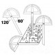 GONIOMETRO IN ACCIAIO CON LAMA DA 150 mm E TESTA BASE SEMI CIRCOLARE A 180°