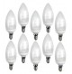 KIT 10 LAMPADINE OLIVA A LED PASSO E14 - 2700K (LUCE CALDA) 11W ( SVILUPPO 55W)