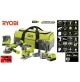 KIT 4 UTENSILI A BATTERIA 18V DOPPIA BATT. 2.0 & 5.0Ah CON BORSONE INCLUSO RYOBI