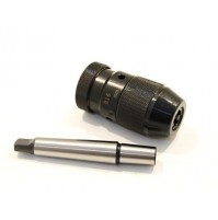 MANDRINO AUTOSERRANTE 1-16 mm CON ATTACCO CONICO B16 + ADATTATORE MT2 PER TORNIO