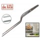 PINZA PINZETTA CHEF A GOMITO DA CUCINA IN ACCIAIO INOX CM 21 