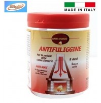 PULITORE IN POLVERE X CANNA FUMARIA CAMINO ANTI FULIGGINE 400g - 8 DOSI 