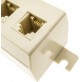 SDOPPIATORE TELEFONICO 5 PRESE PLUG RJ11 MULTIPRESA TELEFONO CON CAVO 20 cm