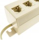 SDOPPIATORE TELEFONICO 5 PRESE PLUG RJ11 MULTIPRESA TELEFONO CON CAVO 20 cm