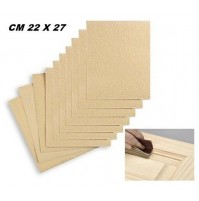 SET 10 FOGLI DI CARTA VETRATA ABRASIVA X LEGNO 220 X 270 mm GRANA 120