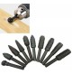 SET 10 FRESE ROTATIVE RASPE X LEGNO MISTE GAMBO 6 mm X TRAPANO ED UTENSILI ELET.