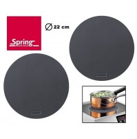 SET 2 PEZZI TAPPETINO IN SILICONE PROTETTIVO X PIANI COTTURA AD INDUZIONE cm 22