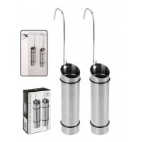 SET 2 PZ UMIDIFICATORE EVAPORATORE IN ACCIAIO INOX CON GANCIO X TERMOSIF. STUFE