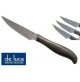 SET 3 COLTELLI COLTELLO DA BISTECCA E PIZZA 200 mm IN ACCIAIO INOX 