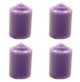 SET 4 CANDELE PROFUMATE ALLA LAVANDA IN CONFEZIONE REGALO MIS. 40 X 60 mm