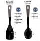 SET 5 UTENSILI DA CUCINA CON SUPPORTO IN NYLON ALIMENTARE RES. ALLA TEMPERATURA