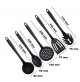 SET 5 UTENSILI DA CUCINA IN NYLON RESISTETE ALLE ALTE TEMPERATURE 