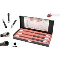 SET 6 CHIAVI A BUSSOLA TORX FEMMINA EXTRA LUNGHE AD IMPATTO DA 1/2 - E10 - E20 