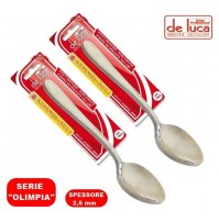 SET 6 CUCCHIAI DA TAVOLA IN ACCIAIO INOX SPESS. 2,5 mm SERIE OLIMPIA 