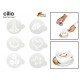 SET 6 SAGOME PER DECORARE CAPPUCCINO/MUFFIN 