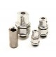 SET DI CHIAVI COMBINATE A CRICCHETTO 6 PEZZI + ADATTATORI IN ACCIAIO CHROME V.