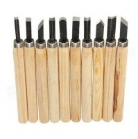 SET SCALPELLI SGORBIE MINI PER LEGNO 10 PEZZI 