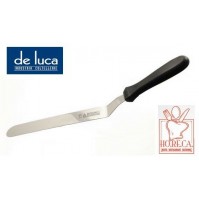 SPATOLA CURVA COLTELLO ANGOLARE IN ACCIAIO PER DOLCI E TORTE LAMA CM 26 DE LUCA