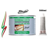 STUCCO VETRORESINA BICOMPONENTE 500ml PER RIPARARE E RICOSTRUIRE 