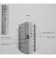 TERMOMETRO IN ALLUMINIO X TEMPERATURA MIN - MAX RESETTABILE cm 21 