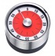 TIMER CONTAMINUTI MECCANICO (NO PILE) 0-60 MIN. CALAMITATO IN ACCIAIO INOX E ABS