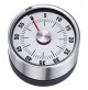 TIMER CONTAMINUTI MECCANICO (NO PILE) 0-60 MIN. CALAMITATO IN ACCIAIO INOX E ABS