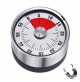 TIMER CONTAMINUTI MECCANICO (NO PILE) 0-60 MIN. CALAMITATO IN ACCIAIO INOX E ABS