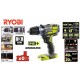 TRAPANO AVVITATORE A PERCUSSIONE BRUSHLESS 13 mm 18V 60Nm RYOBI BATTERIA ESCL.